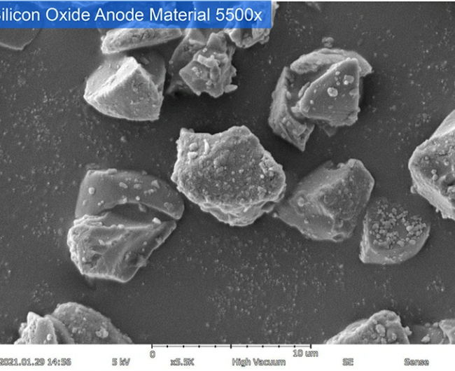Материал анода из оксида кремния 5500х